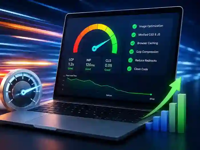 Website page speed optimisation service