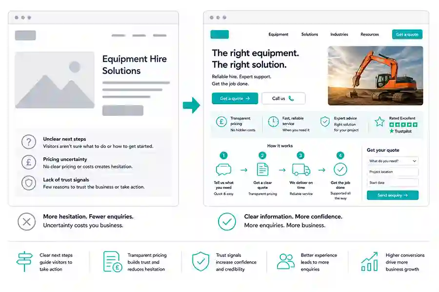 Conversion focused website design placeholder