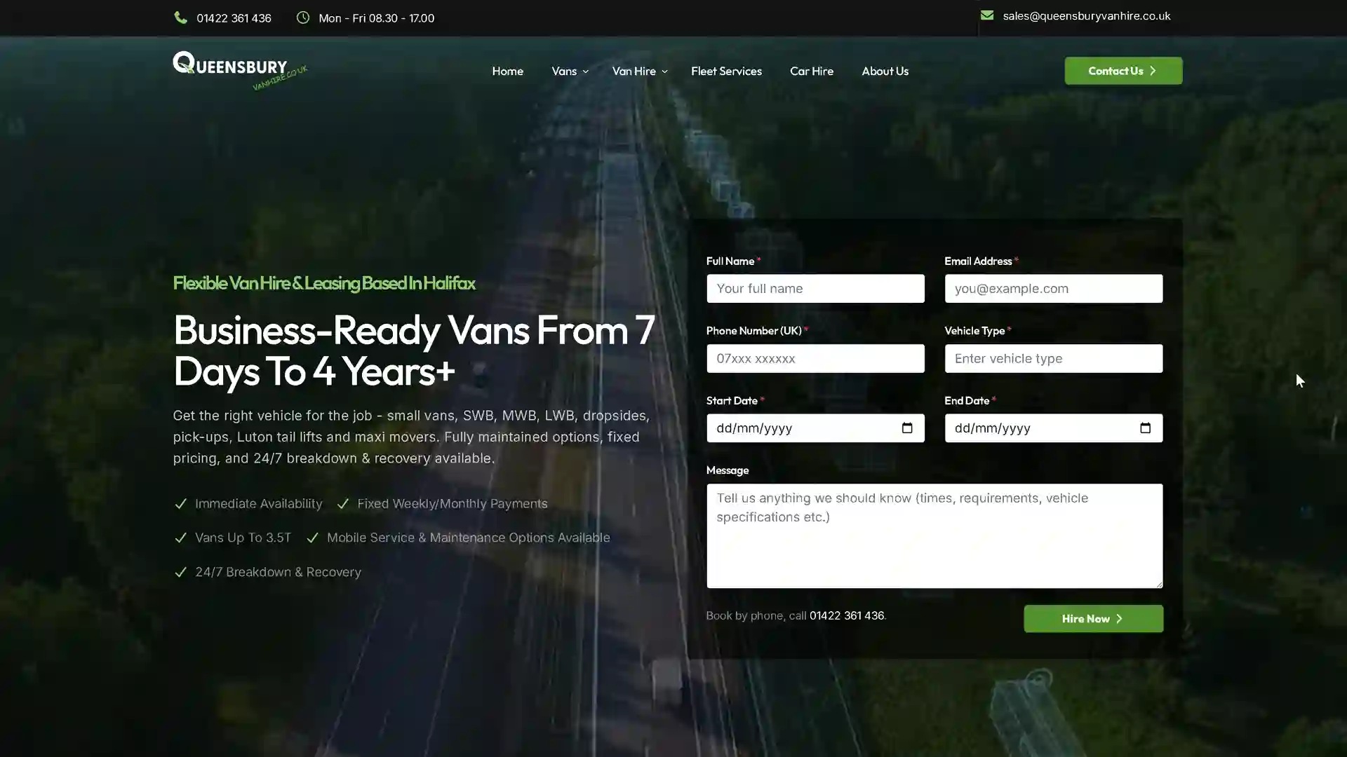 Driving better hire and leasing enquiries