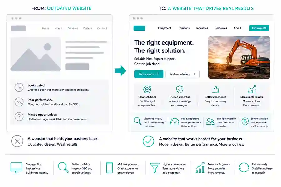 Specialist business website rebuild placeholder
